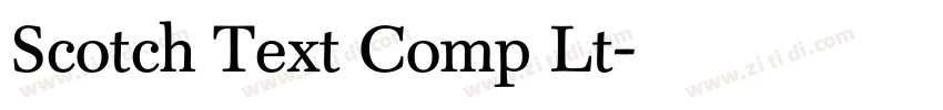 Scotch Text Comp Lt字体转换